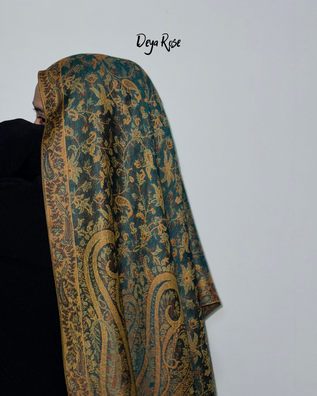 Reversible Pashmina Dark Teal