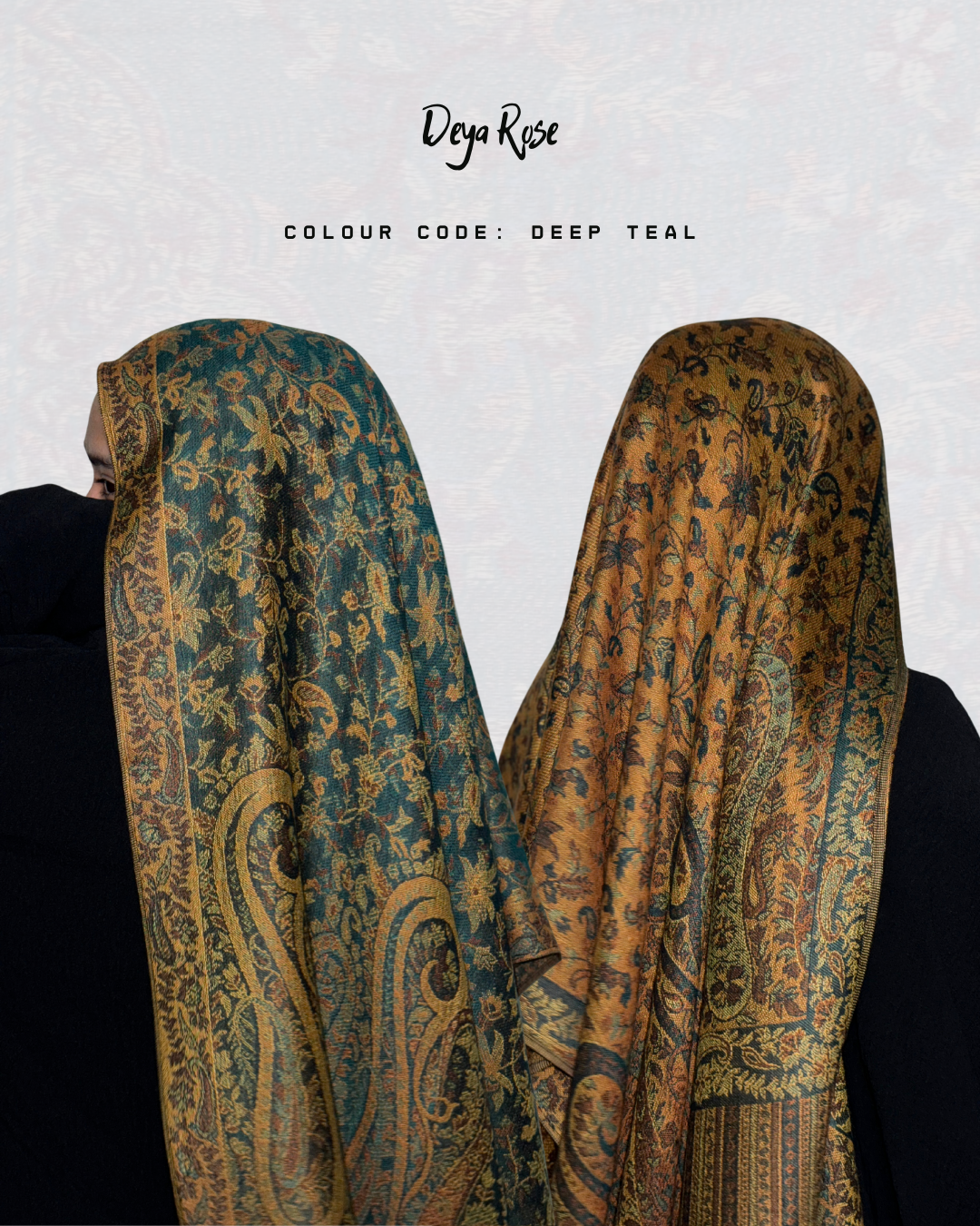 Reversible Pashmina Dark Teal
