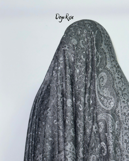 Reversible Pashmina Gray 02