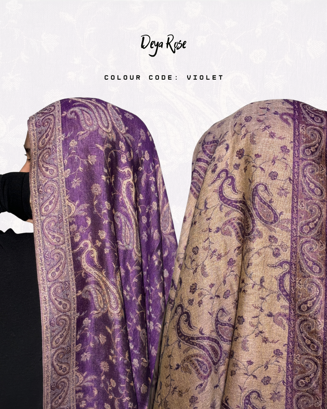 Reversible Pashmina Violet