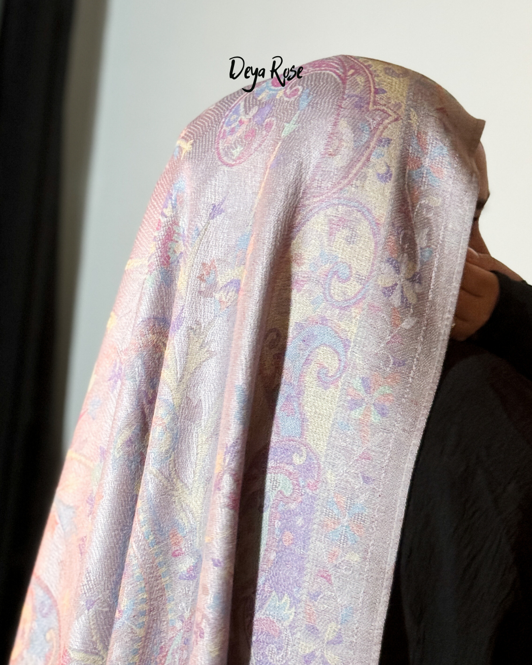 Reversible Pashmina Lavender Frost