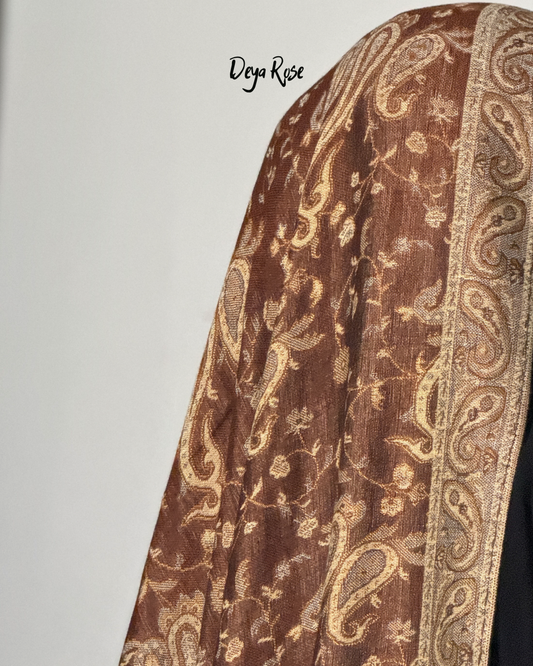 Reversible Pashmina Caramel Brown