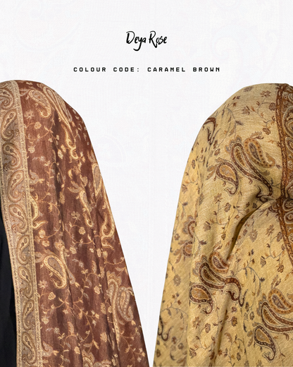 Reversible Pashmina Caramel Brown