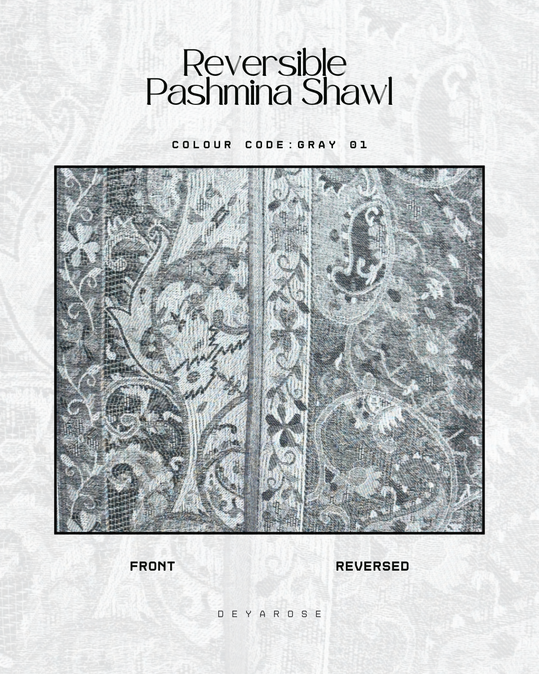 (PO) - Reversible Pashmina Gray 01