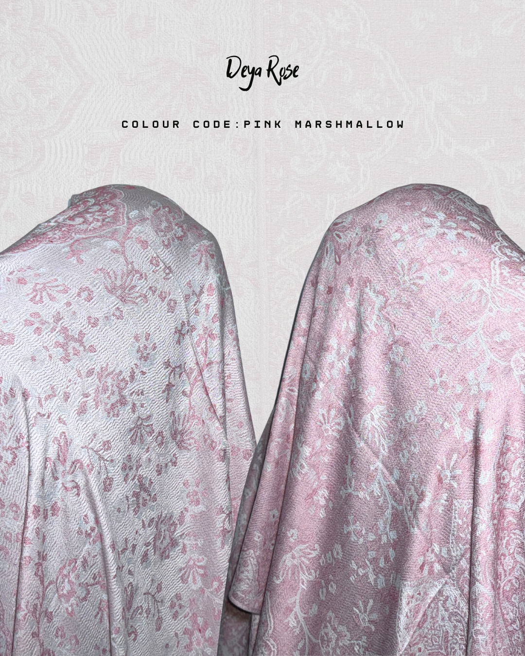 Reversible Pashmina Pink Marshmallow