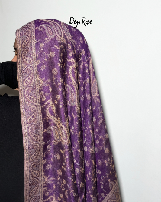 (PO) - Reversible Pashmina Violet