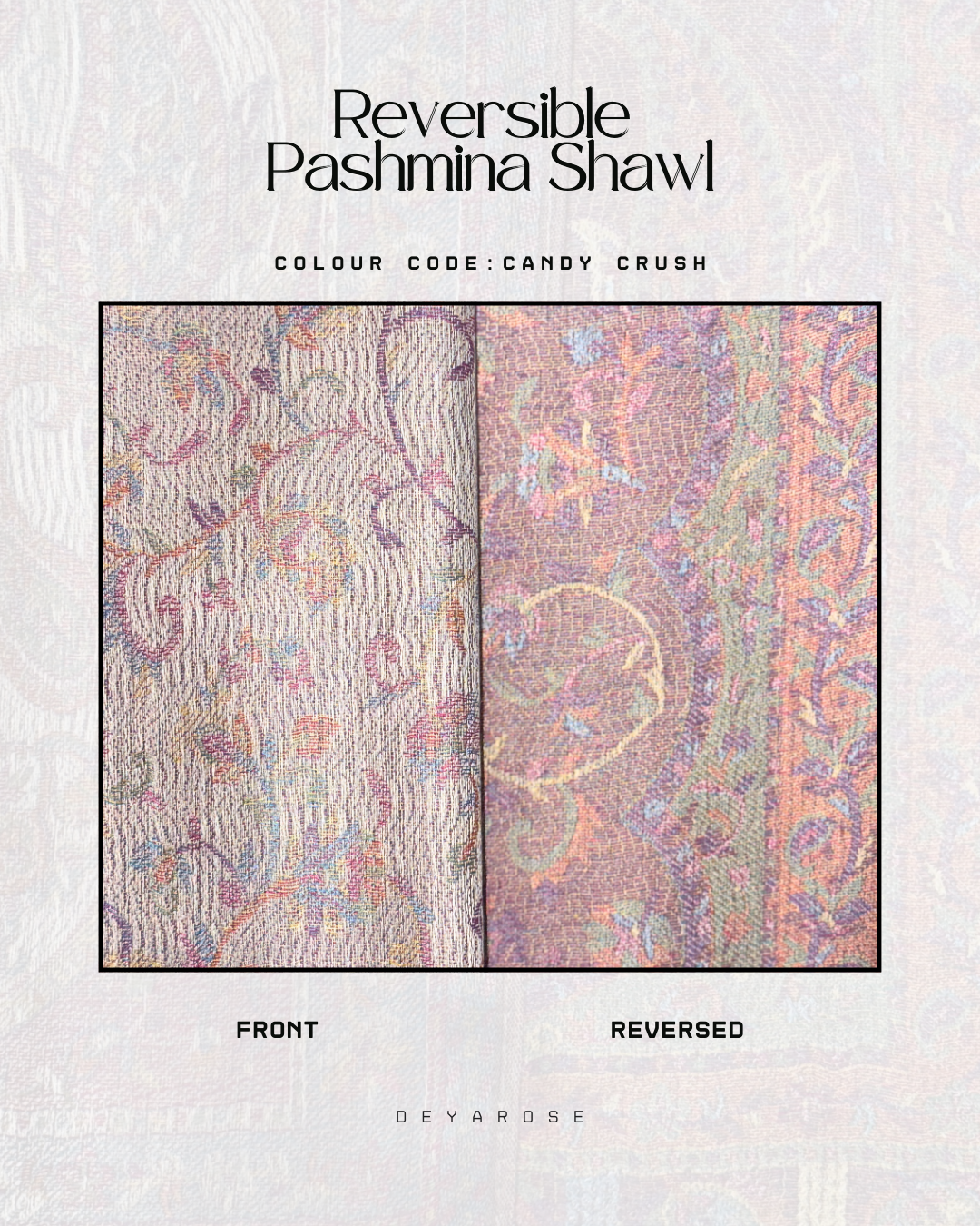 (PO) - Reversible Pashmina Candy Crush