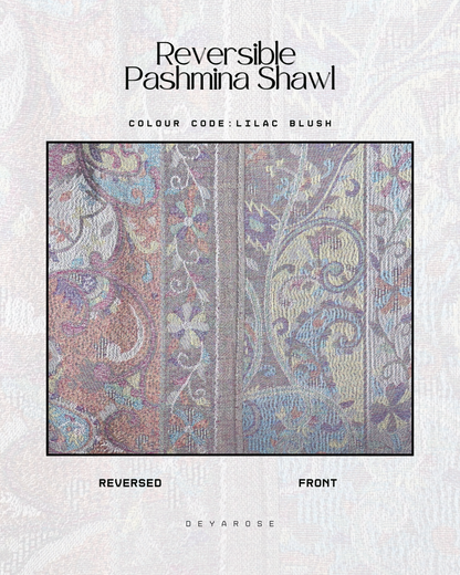 (PO) - Reversible Pashmina Lilac Blush