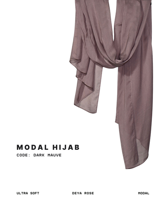 Ultra Soft Plain Modal Dark Mauve