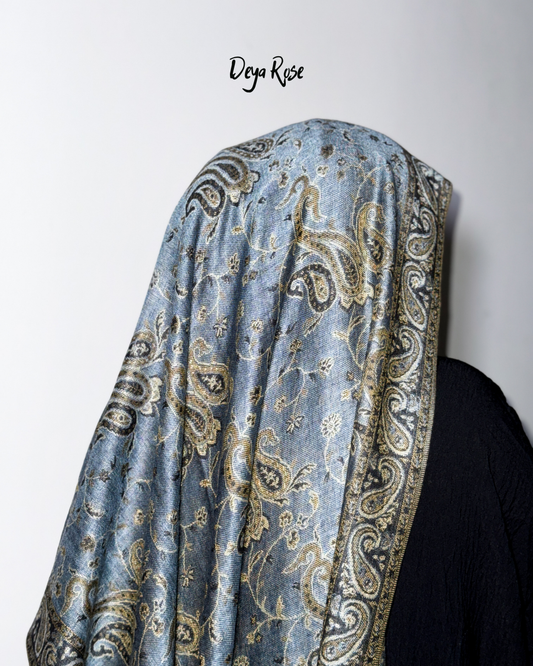 (PO) Batch 7 - Reversible Pashmina Denim Blue