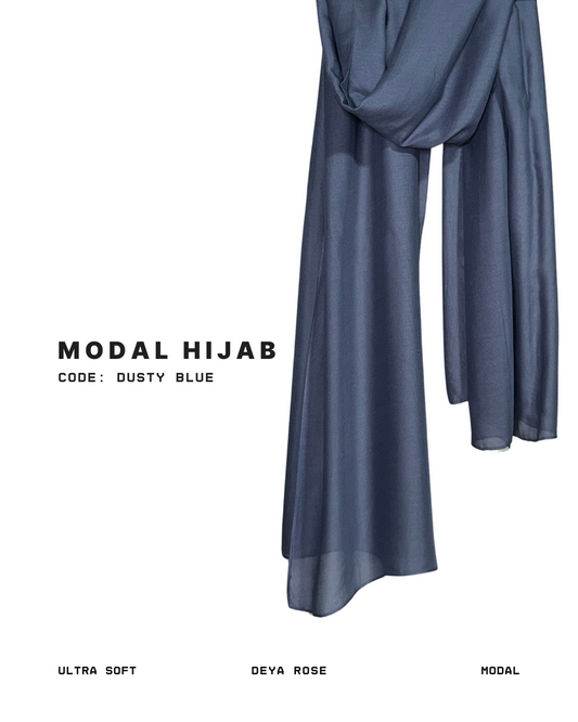Ultra Soft Plain Modal Dusty Blue