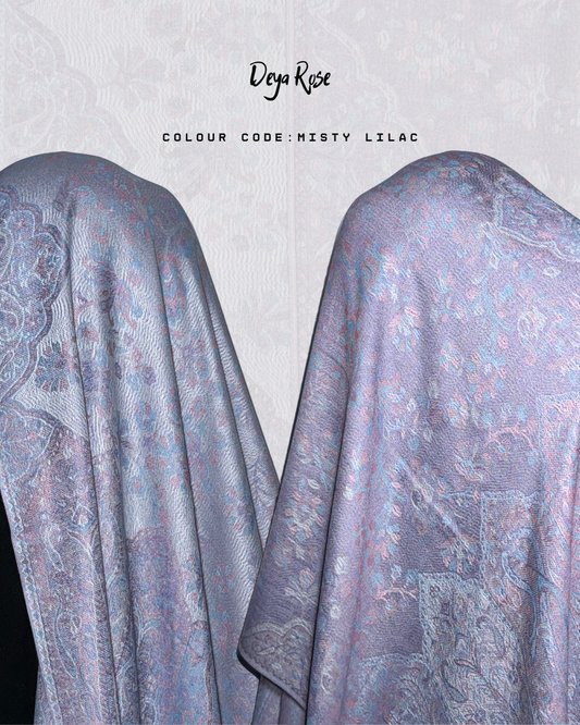 (PO) - Reversible Pashmina Misty Lilac