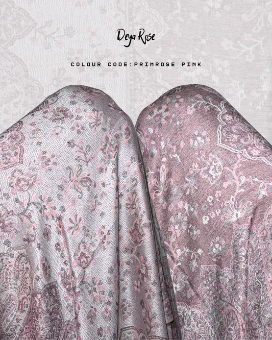 (PO) - Reversible Pashmina Primrose Pink