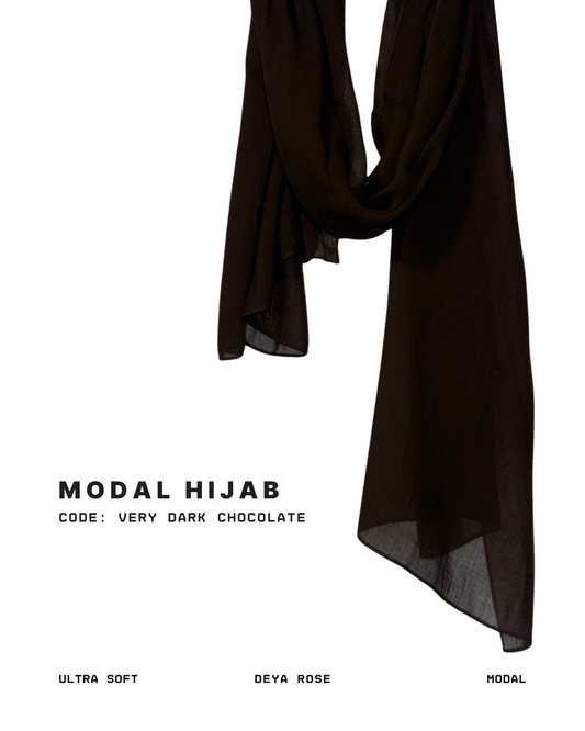 Ultra Soft Plain Modal Very Dark Chocolate